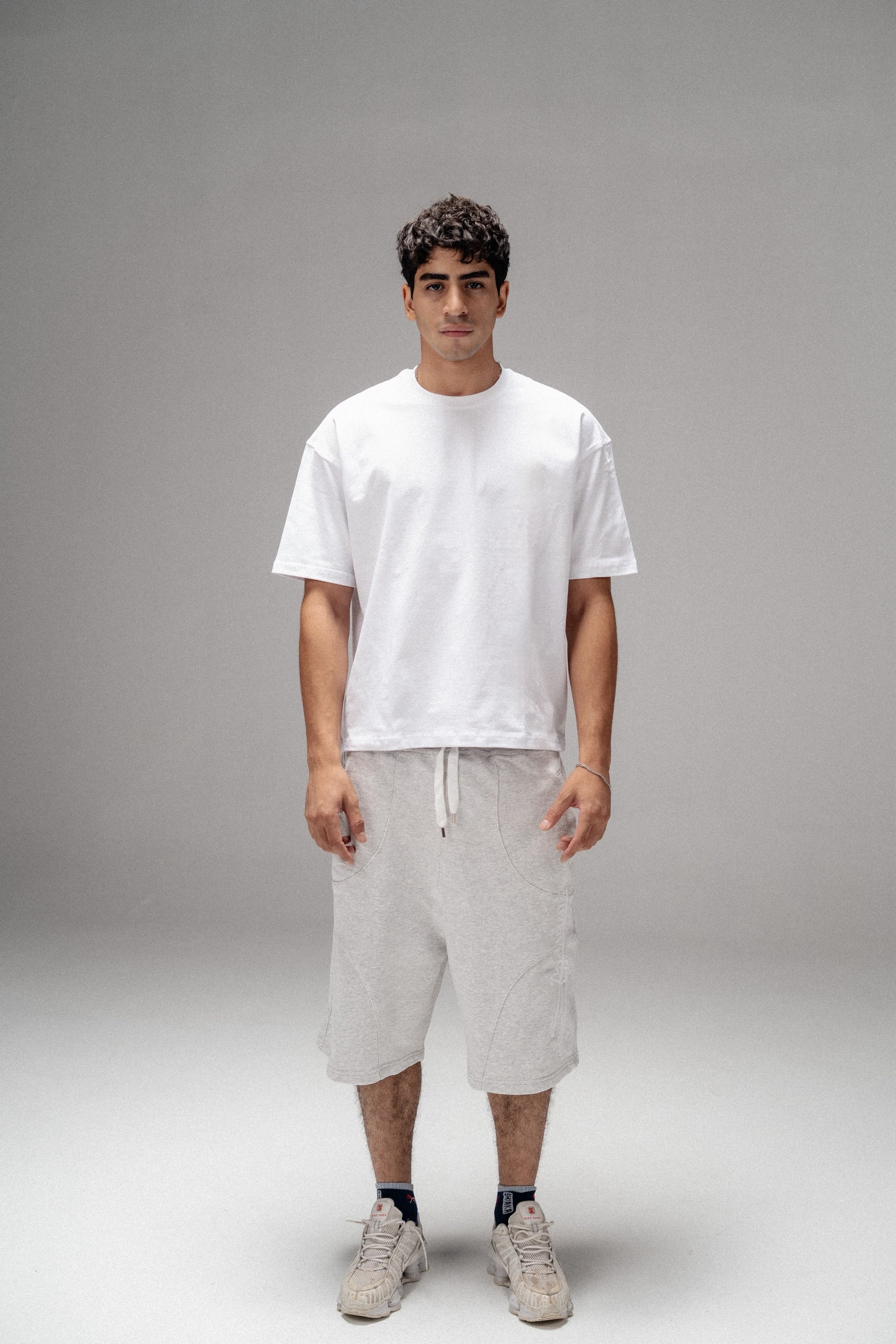 “SIN SIGNATURE” Shorts in Grey Heather