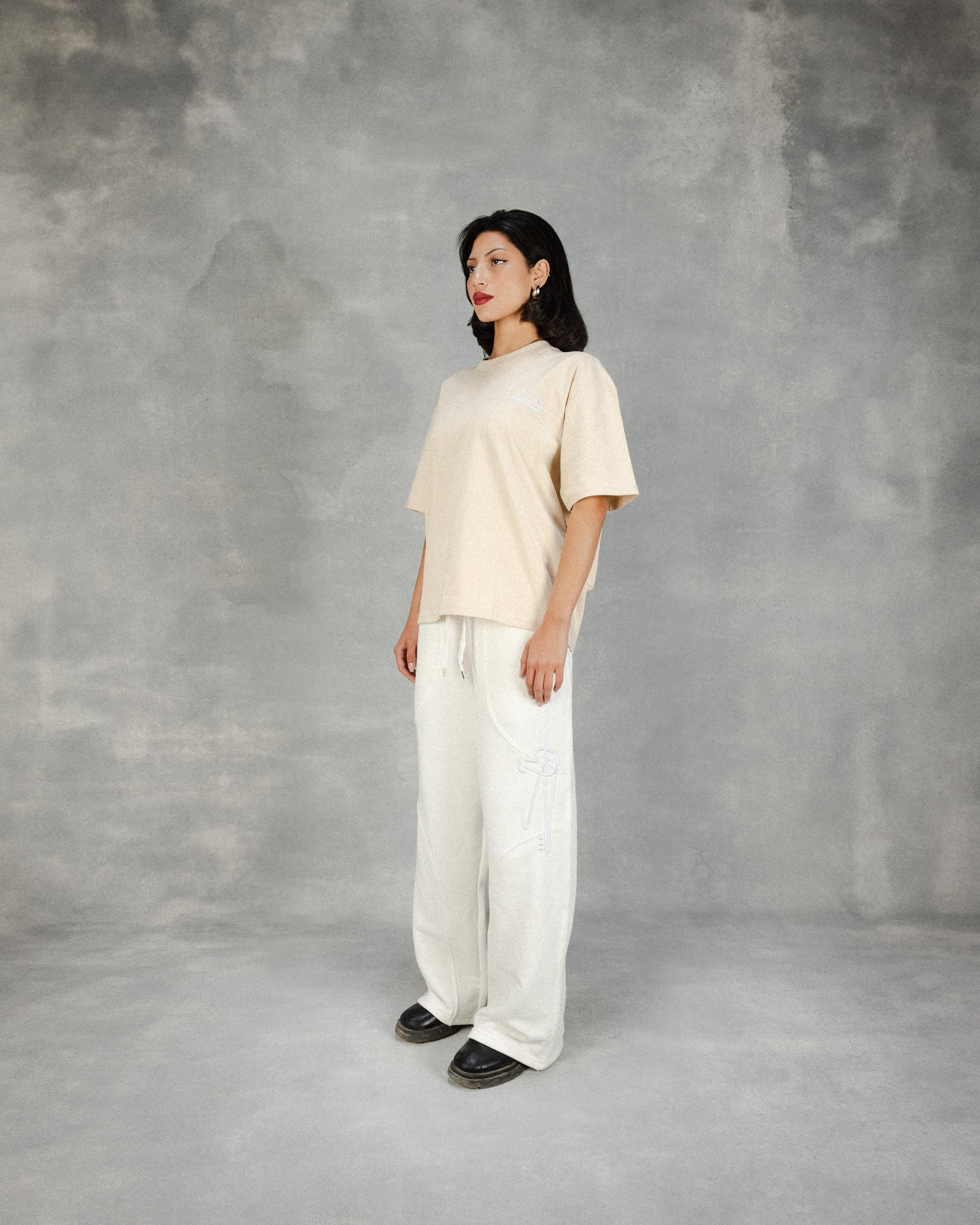 SIN Signature Sweatpants in Off-White