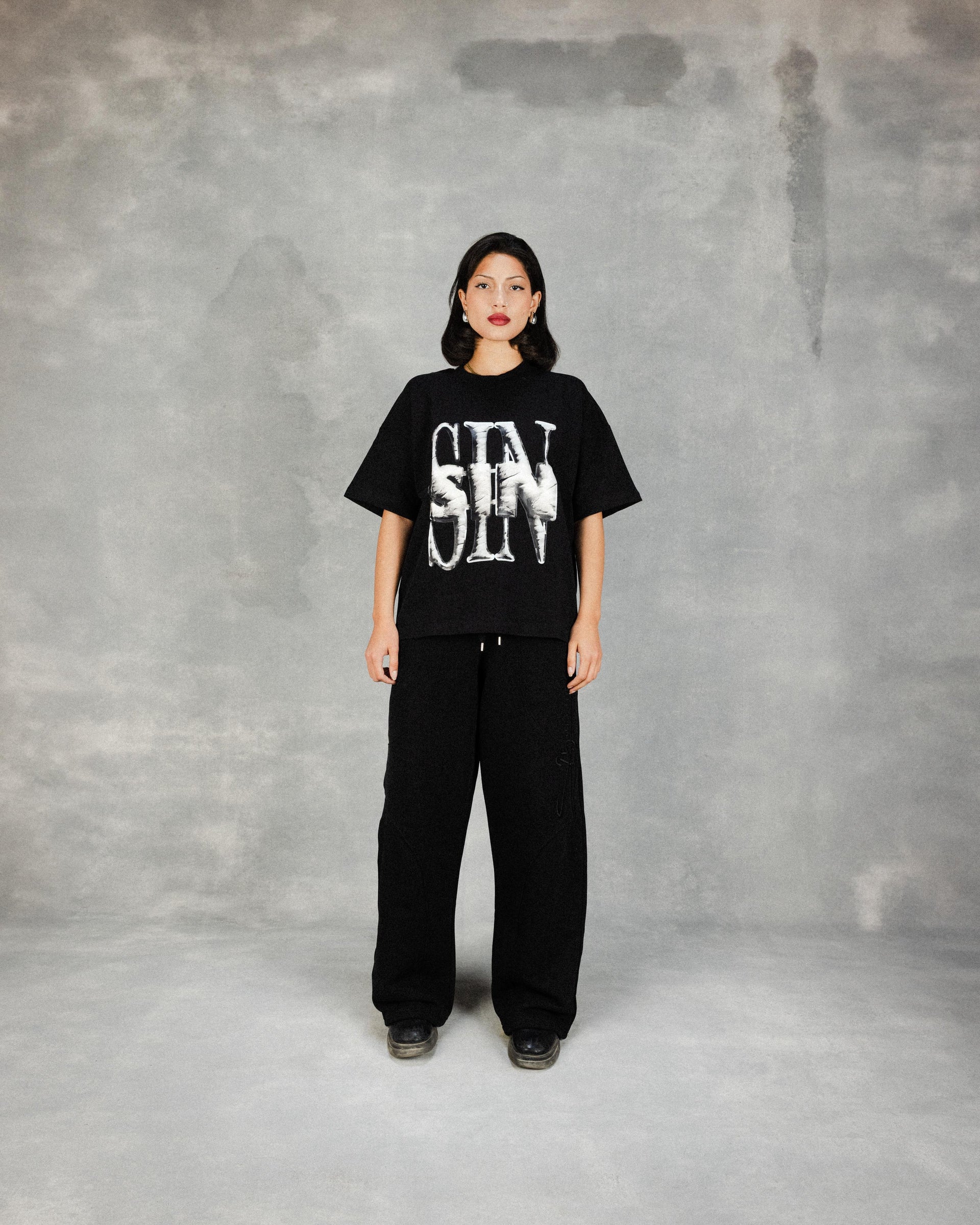 “SIN” Black Tee