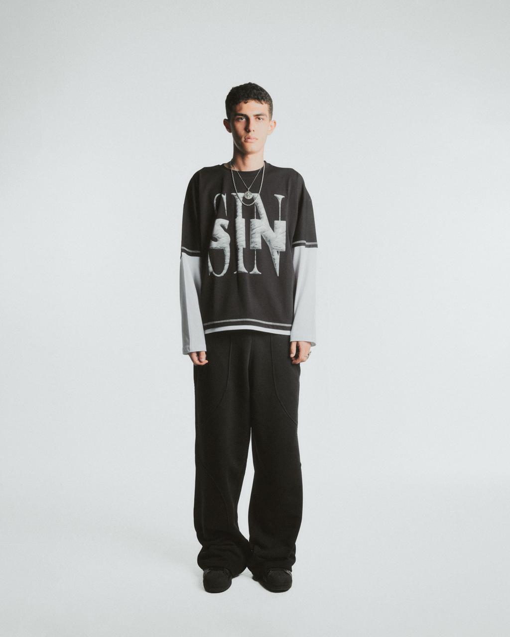 SIN Signature Sweatpants in Black