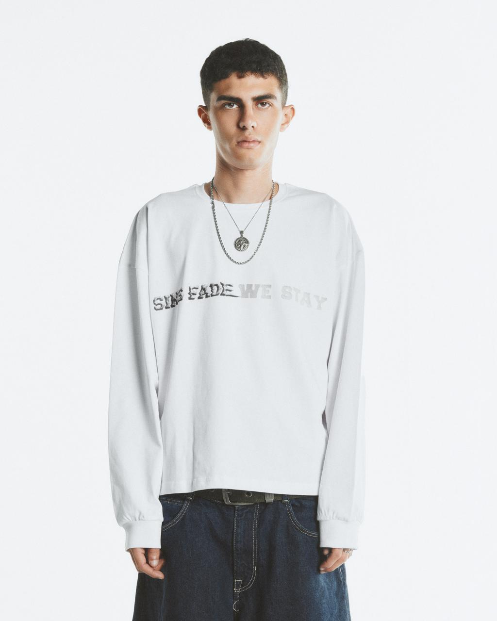 SINS Fade White Long Sleeve